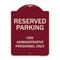 Signmission Designer Series-Reserved Parking For Administrative Personnel Only, 24" x 18", BU-1824-9764 A-DES-BU-1824-9764 - alternate 1
